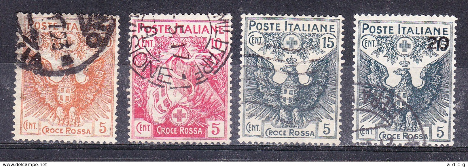 1915  CROCE ROSSA Serie Completa  USATO - Usati