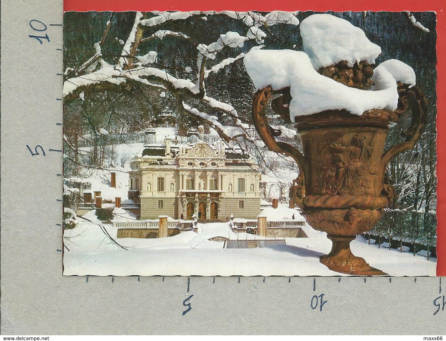 CARTOLINA NV GERMANIA - ETTAL - Royal Castle Linderhof -  Winter Landscape - 10 X 15 - Other & Unclassified