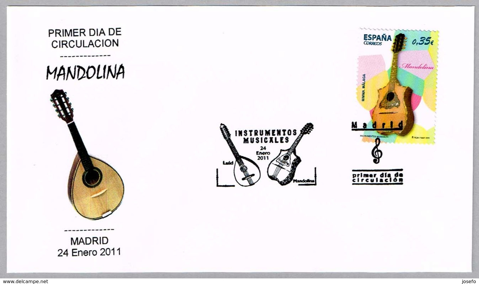 Instrumentos Musicales - Musical Instruments - MANDOLINA - SPD/FDC Madrid 2011 - Música
