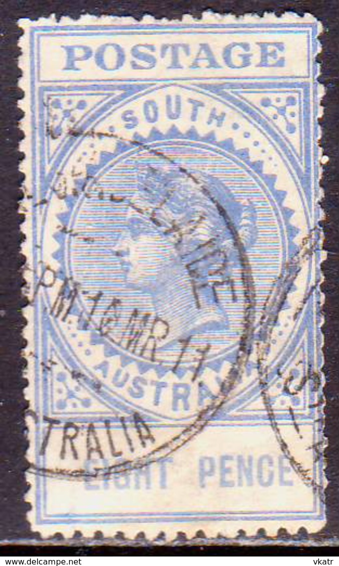 AUSTRALIA SOUTH AUSTRALIA 1909 SG #301 8d Used Wmk Crown Over A Thick POSTAGE CV £22 - Used Stamps