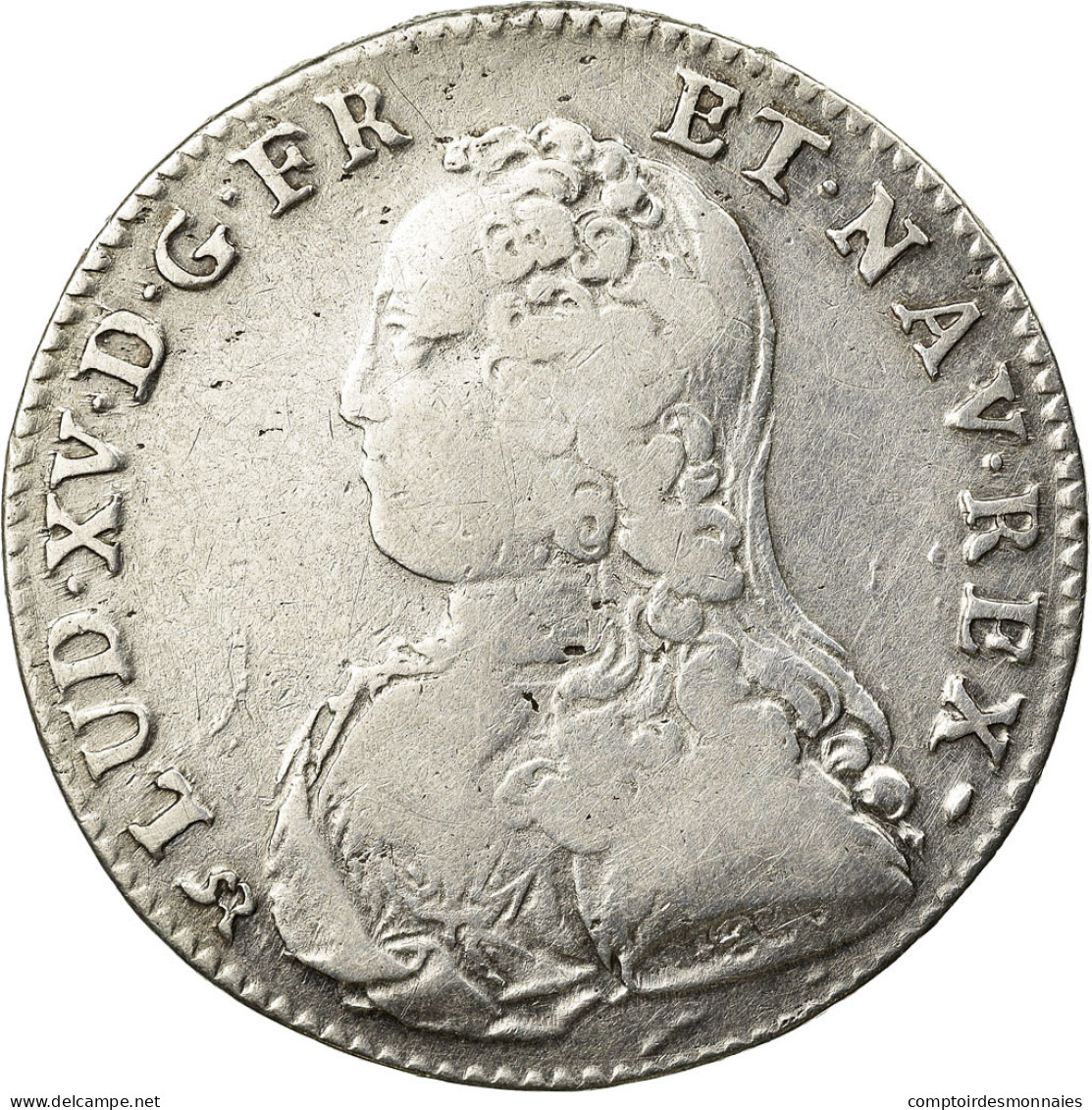 Monnaie, France, Louis XV, 1/2 Écu Aux Branches D'olivier, 1731, Rouen - 1715-1774 Louis XV Le Bien-Aimé