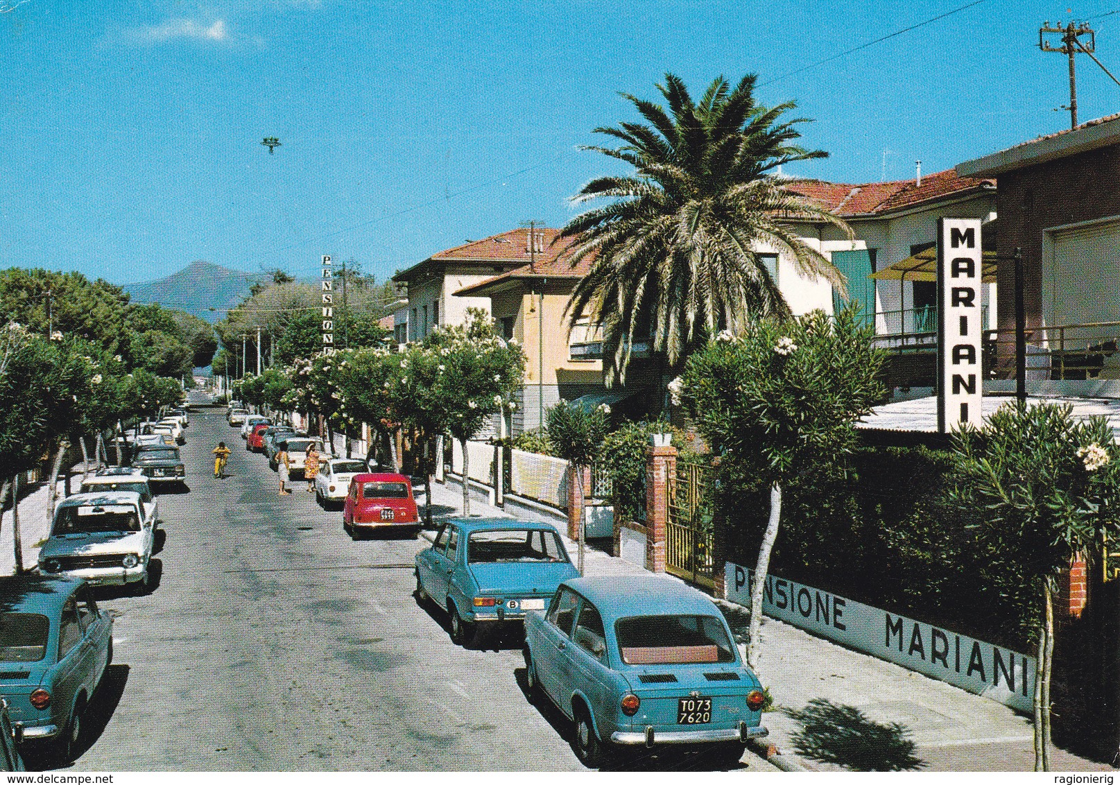 LUCCA - Lido Di Camaiore  - Via Carducci - Pensione Mariani - Auto Fiat 850 - 1984 - Lucca