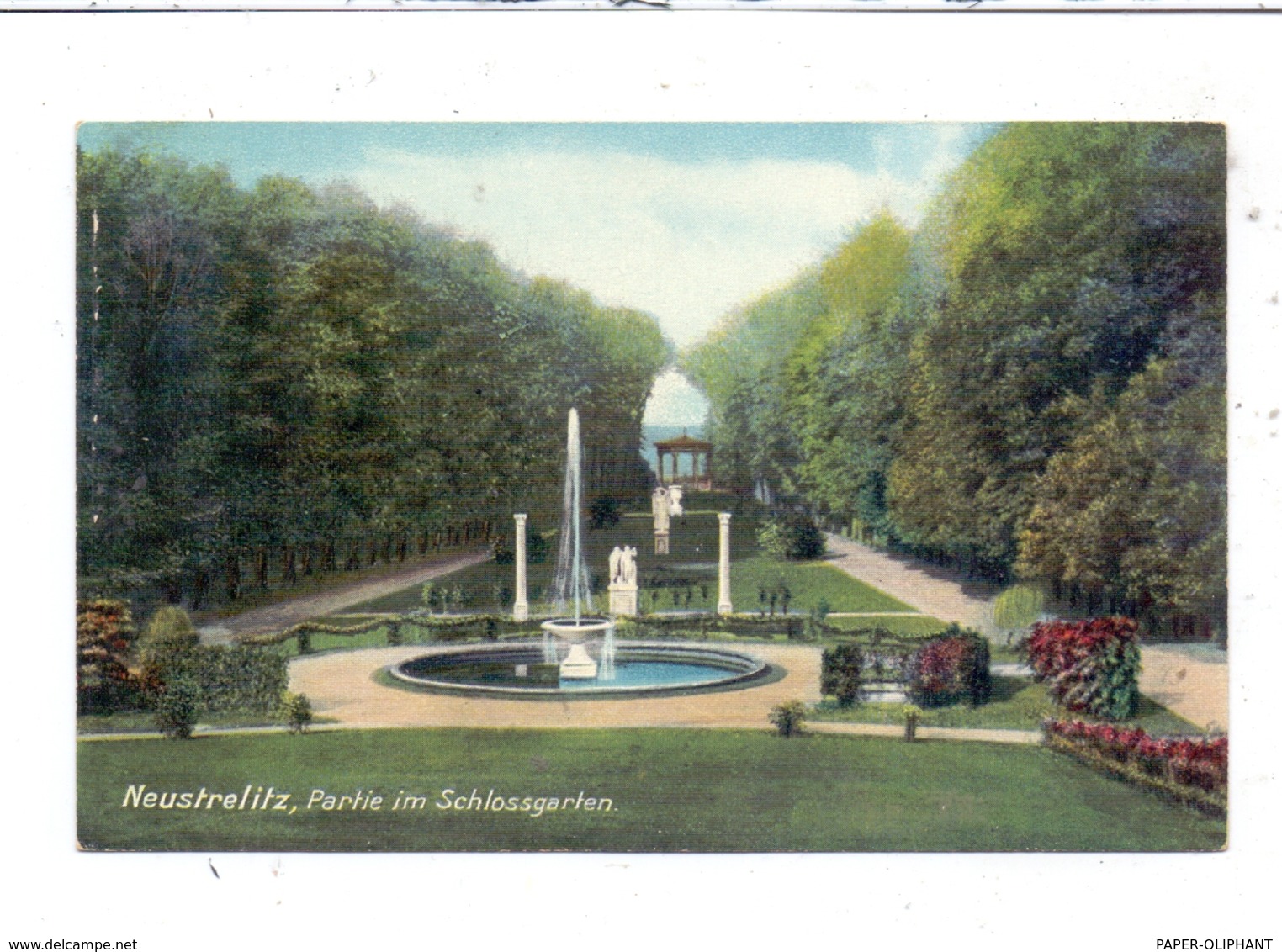 0-2080 NEUSTRELITZ, Partie Im Schloßgarten Wasserspiele - Neustrelitz