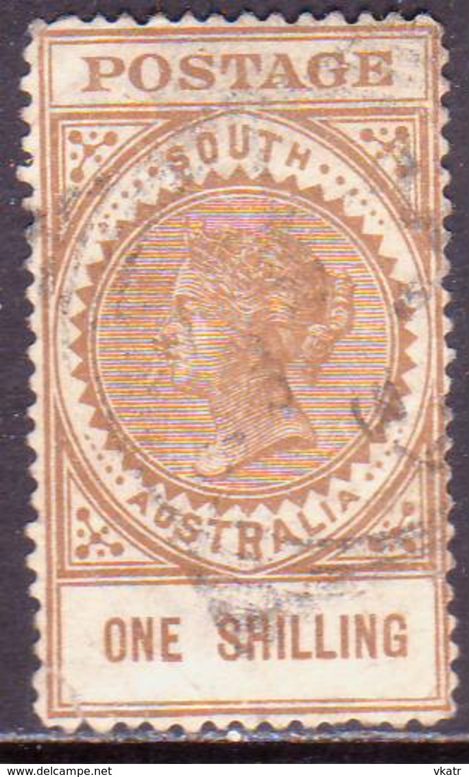 AUSTRALIA SOUTH AUSTRALIA 1906 SG #303 1sh Used Wmk Crown Over A Thick POSTAGE CV Perf.12 - Used Stamps