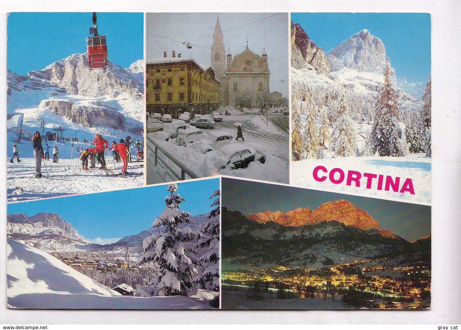 Italy, CORTINA, Multi View, Used Postcard [22916] - Other & Unclassified