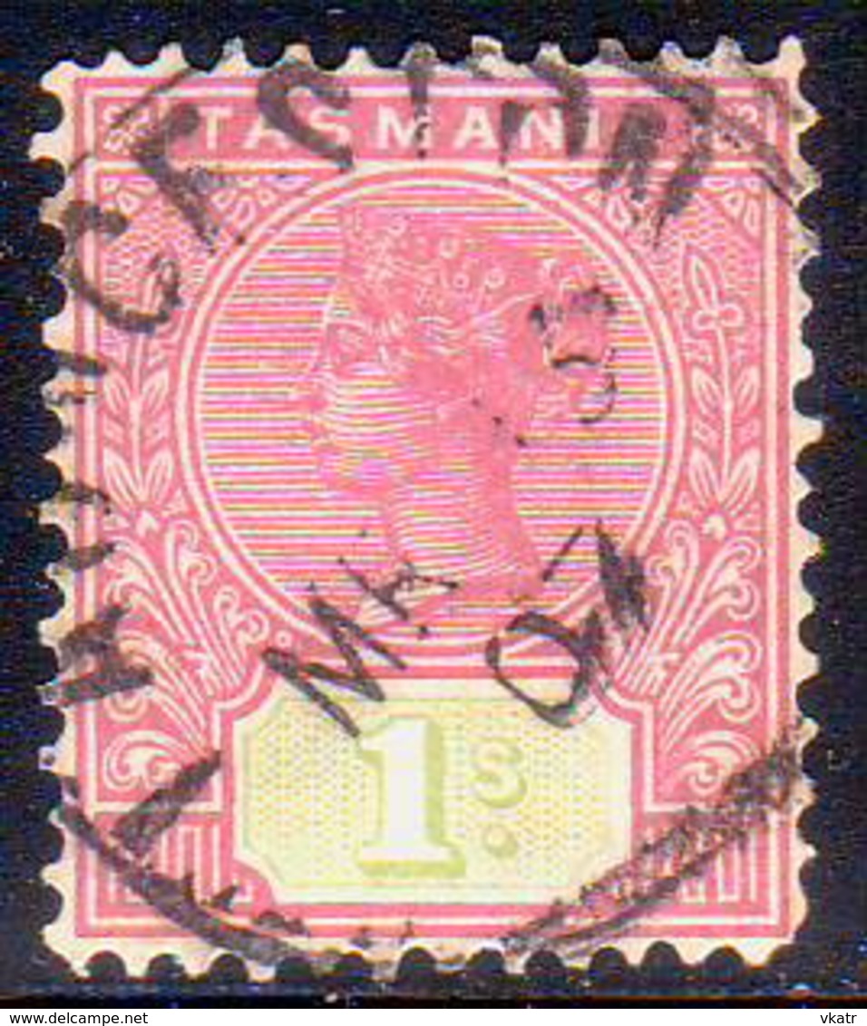 TASMANIA AUSTRALIA 1903 SG #243 1sh Used - Used Stamps