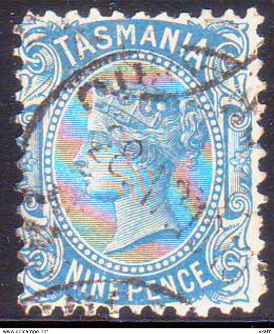 TASMANIA AUSTRALIA 1907 SG #256a 9d Used Perf. 11 - Used Stamps