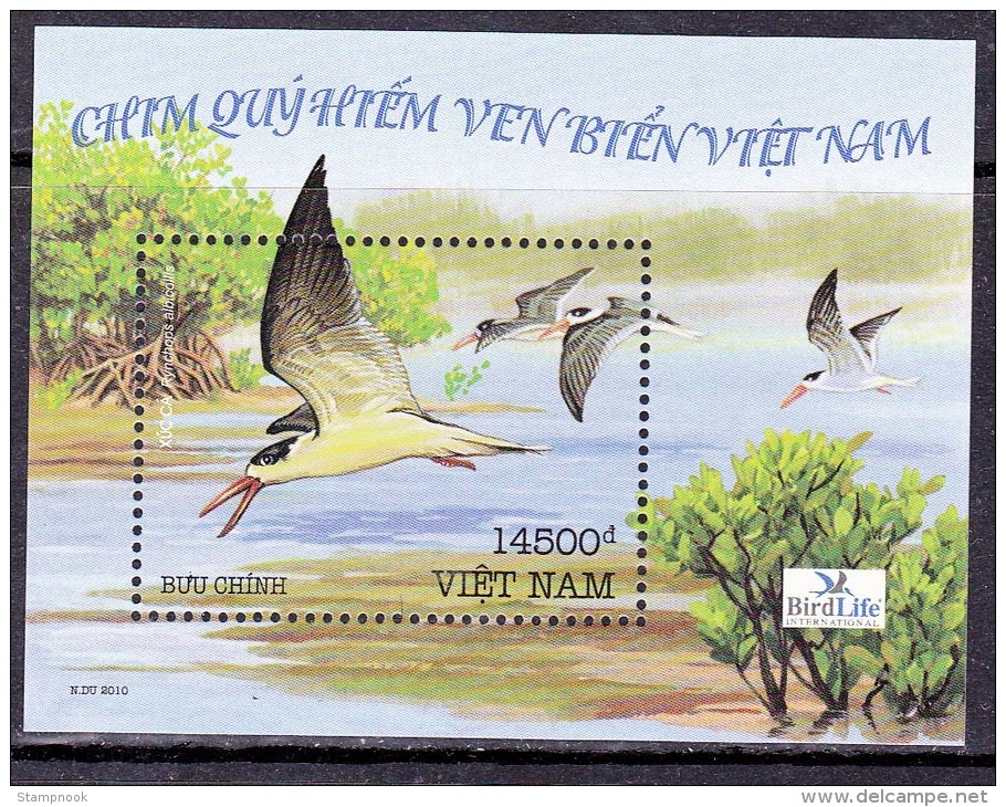 Vietnam Birds Of Coastal Region Set + Souv. Sheet Mint NH VF - Vietnam