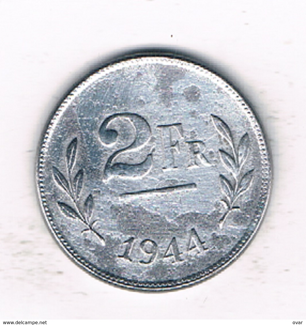 2 FRANC 1944 BELGIE /1549/ - 2 Francs (1944 Libération)