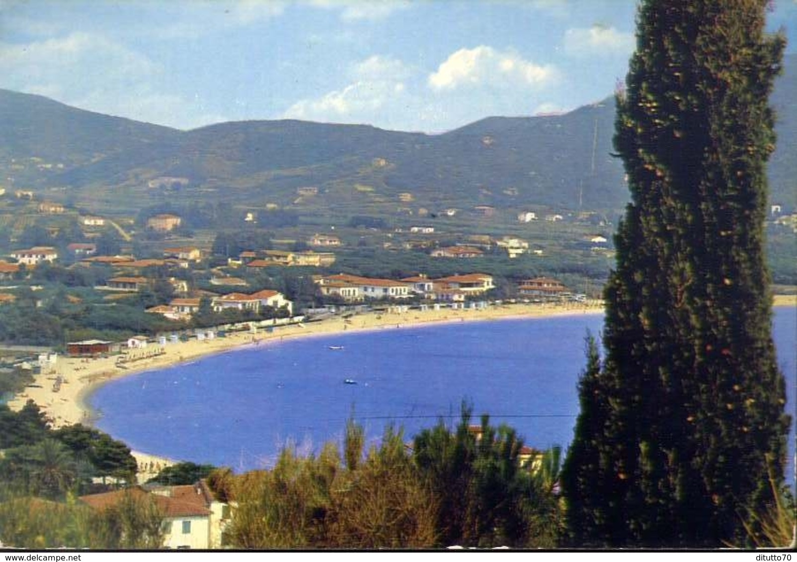 Marina Di Campo - La Spiaggia - Isola D'elba - Formato Grande Viaggiata – E 10 - Livorno