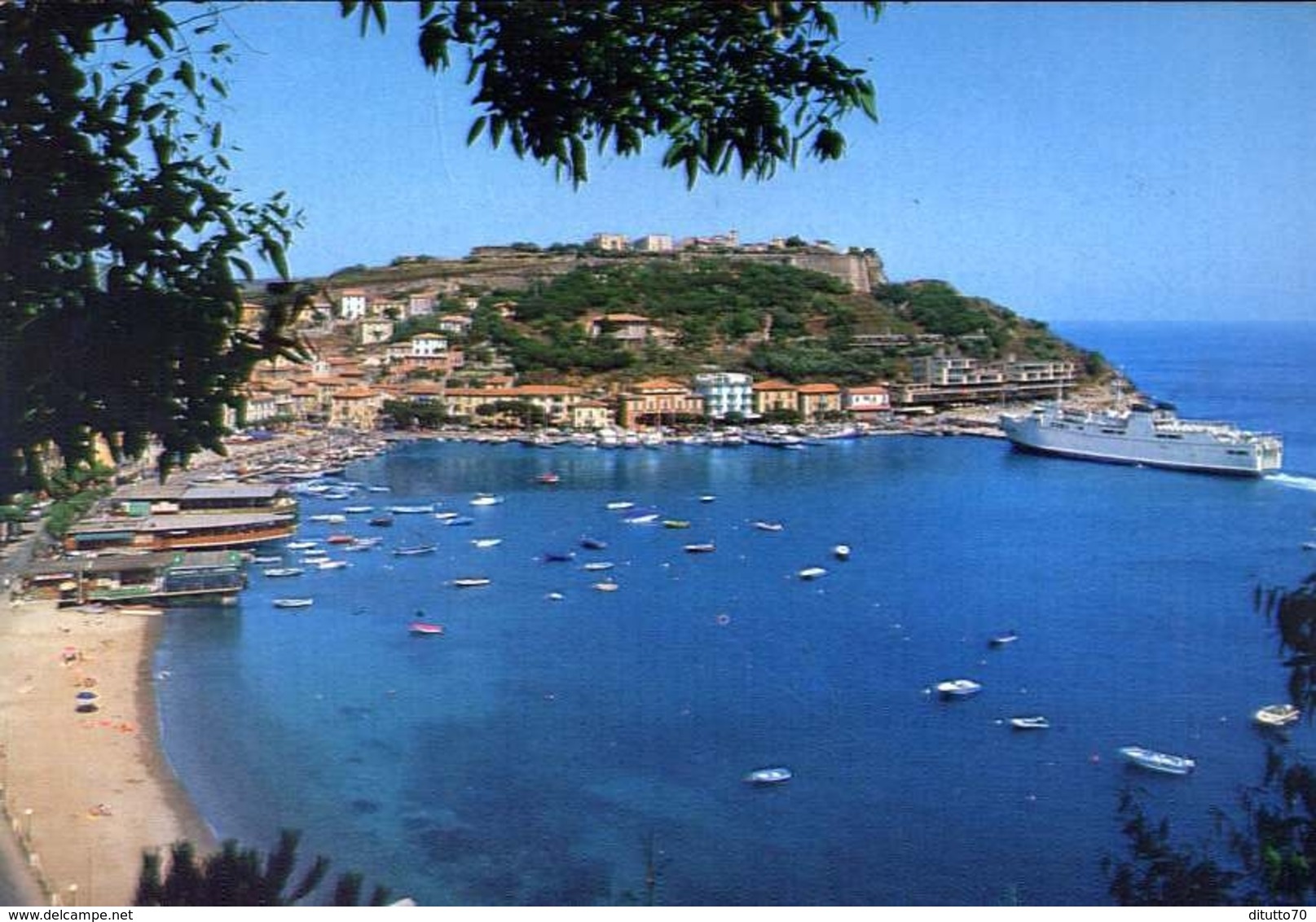 Porto Azzurro - Panorama E Il Porto -  Isola D'elba - 188 - Formato Grande Viaggiata – E 10 - Livorno