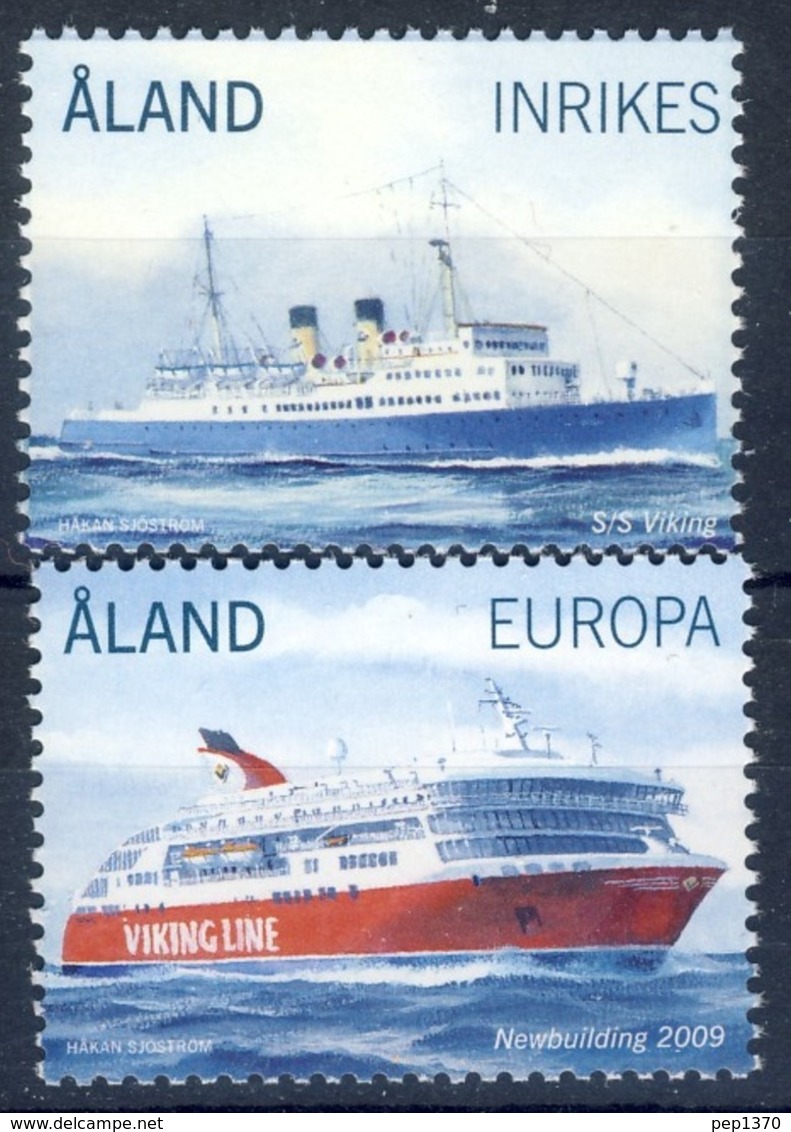 ALAND 2009 - BARCOS - BATEAUX - BOATS - SHIPS - 2 STAMPS - Barcos