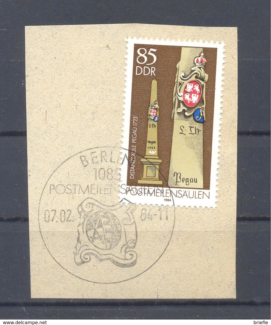 1984   DDR Mi-2856      7. Februar Postmeilensäulen - Oblitérés