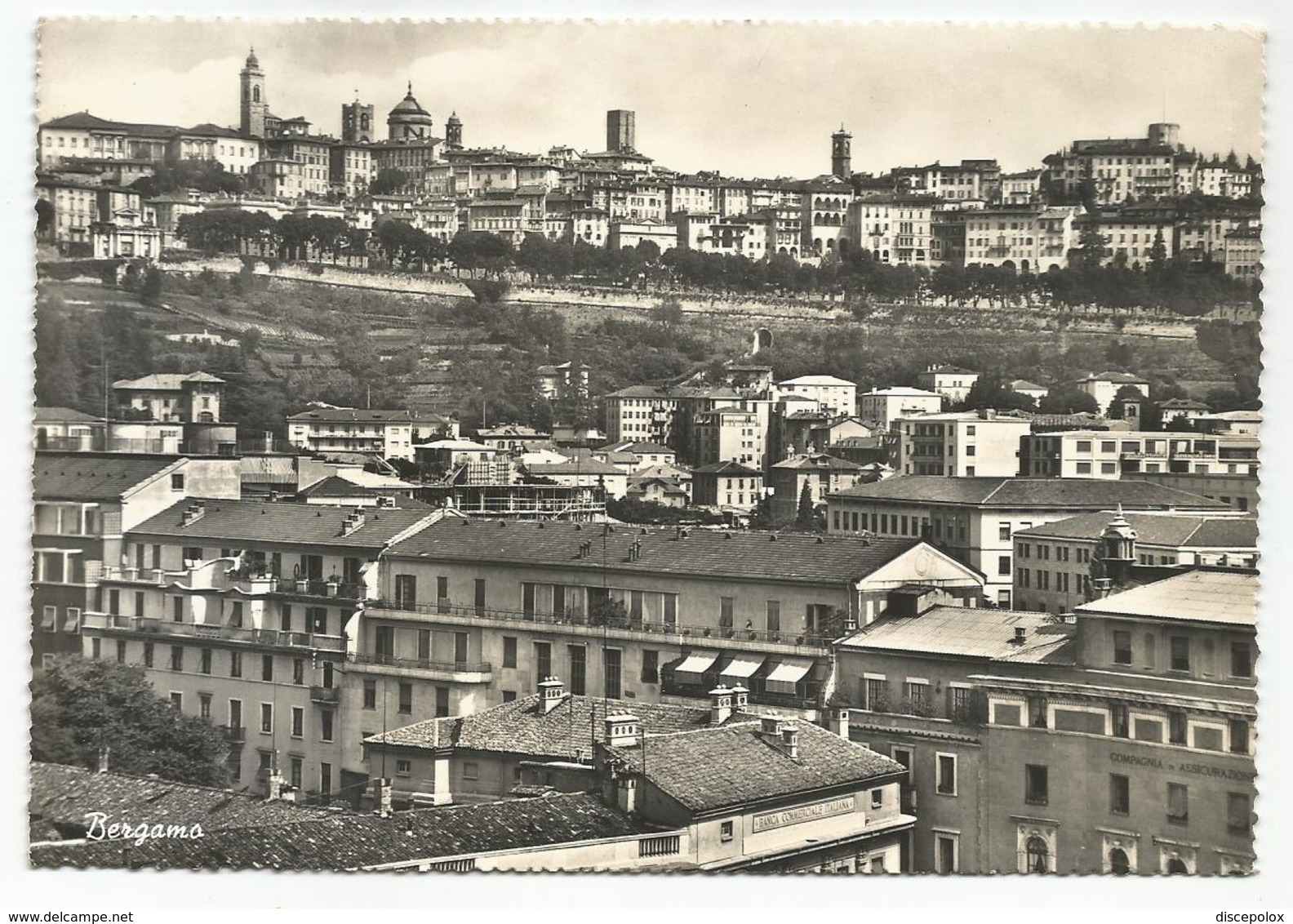 W1326 Bergamo - Panorama Della Città / Viaggiata 1953 - Bergamo