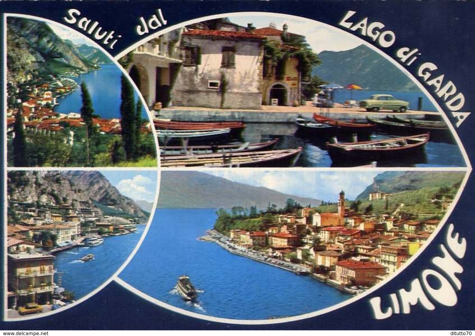 Saluti Da Limone - Lago Di Garda - 2193 - Formato Grande Viaggiata Mancante Di Affrancatura – E 10 - Brescia