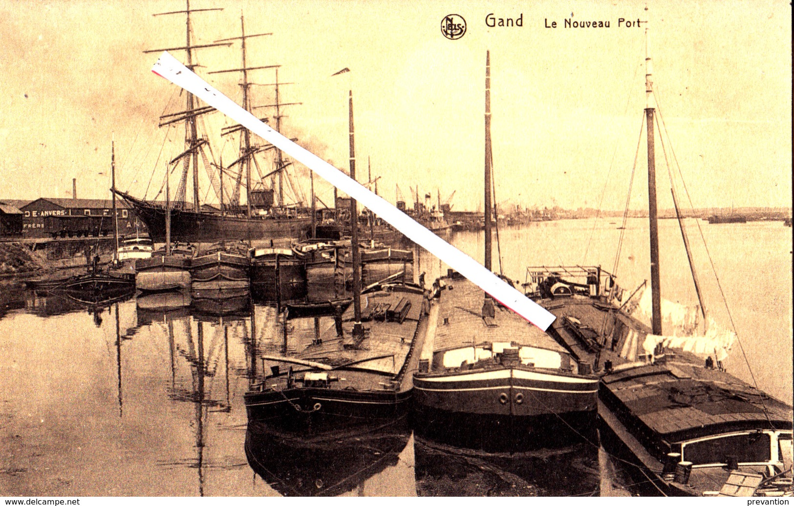 GAND - Le Nouveau Port - (avec Plusieurs Péniches Et Voilier à Quai - Gent