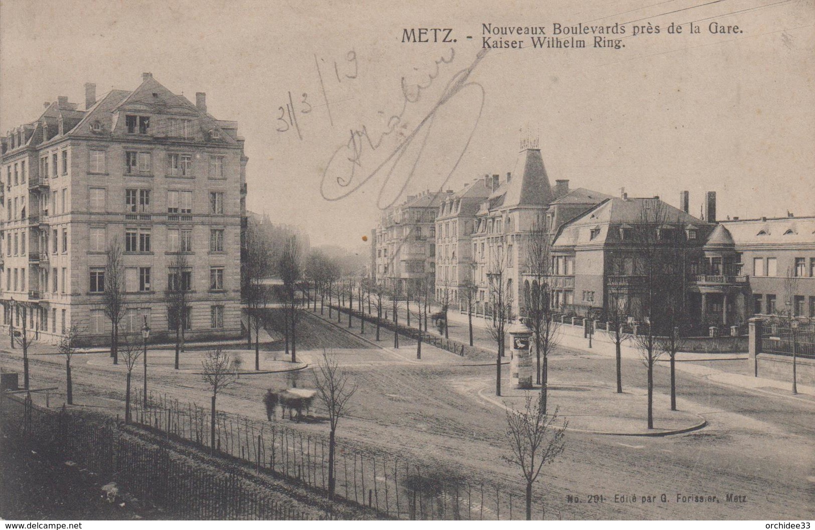 CPA Metz - Nouveaux Boulevards Près De La Gare - Kaiser Wilhelm Ring - Metz