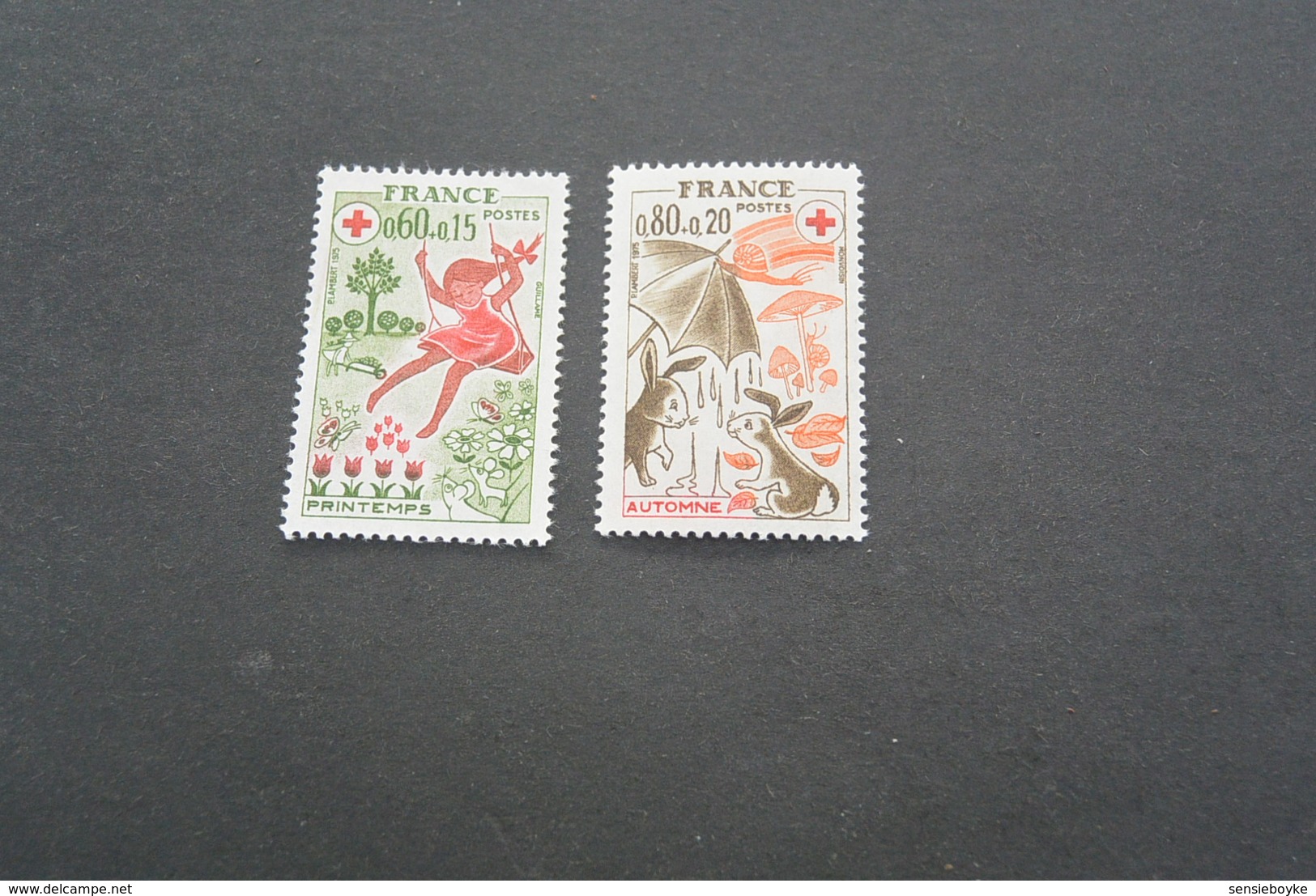 K19018 -set MNH France - 1975 - Croix Rouge - Red Cross - Croce Rossa