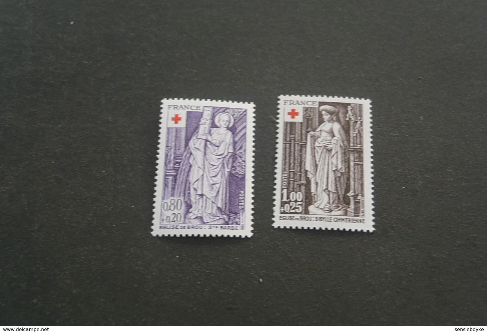 K19020 -set MNH France - 1976 - SC. B496-497- Croix Rouge - Red Cross - Croce Rossa