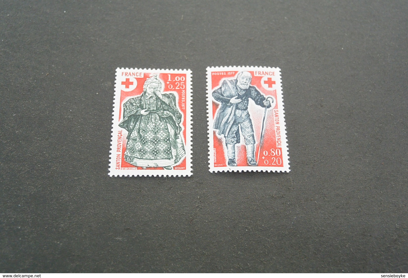 K19023 -set MNH France - 1977 - SC. B503-504 - Croix Rouge - Red Cross - Croce Rossa