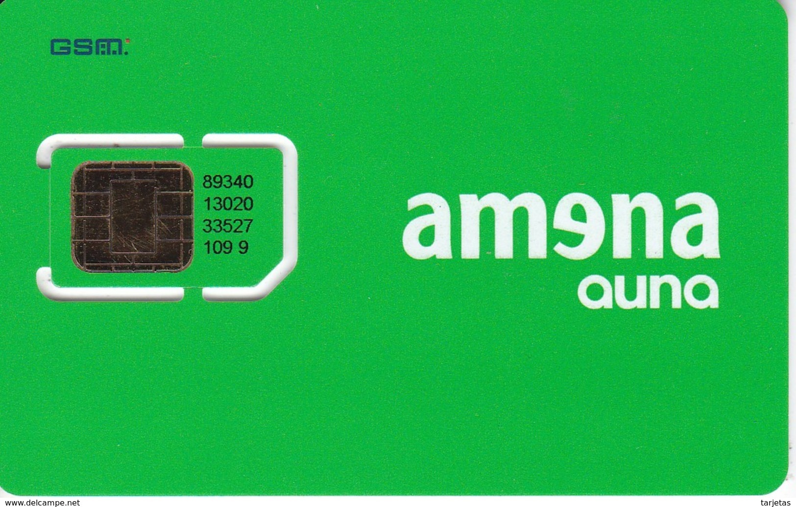 AMR-052 TARJETA DE ESPAÑA DE AMENA AUNA  GSM-SIM   32K NUEVA-MINT - Amena - Retevision