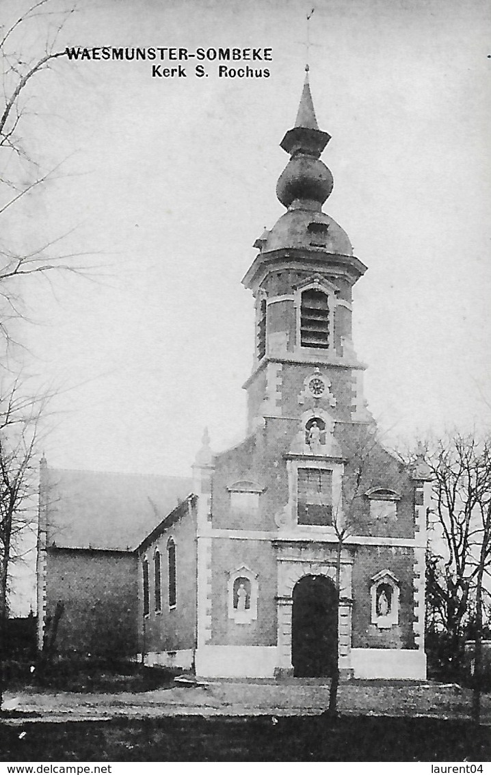 WAAMUNSTER. WAESMUNSTER-SOMBEKE. KERK S. ROCHUS - Waasmunster