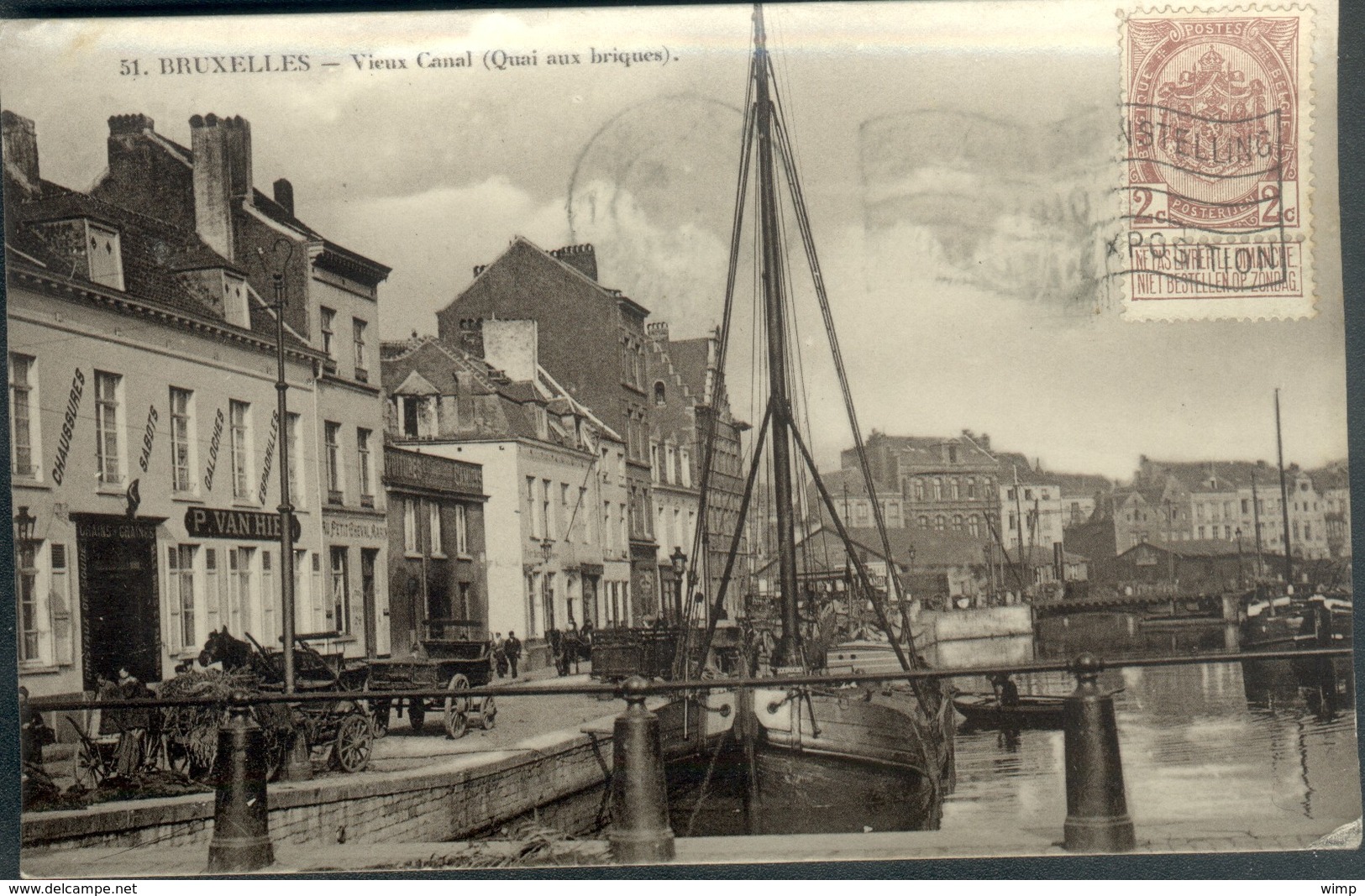 BRUXELLES :  Vieux Canal (Quai Aux Briques) - Maritime