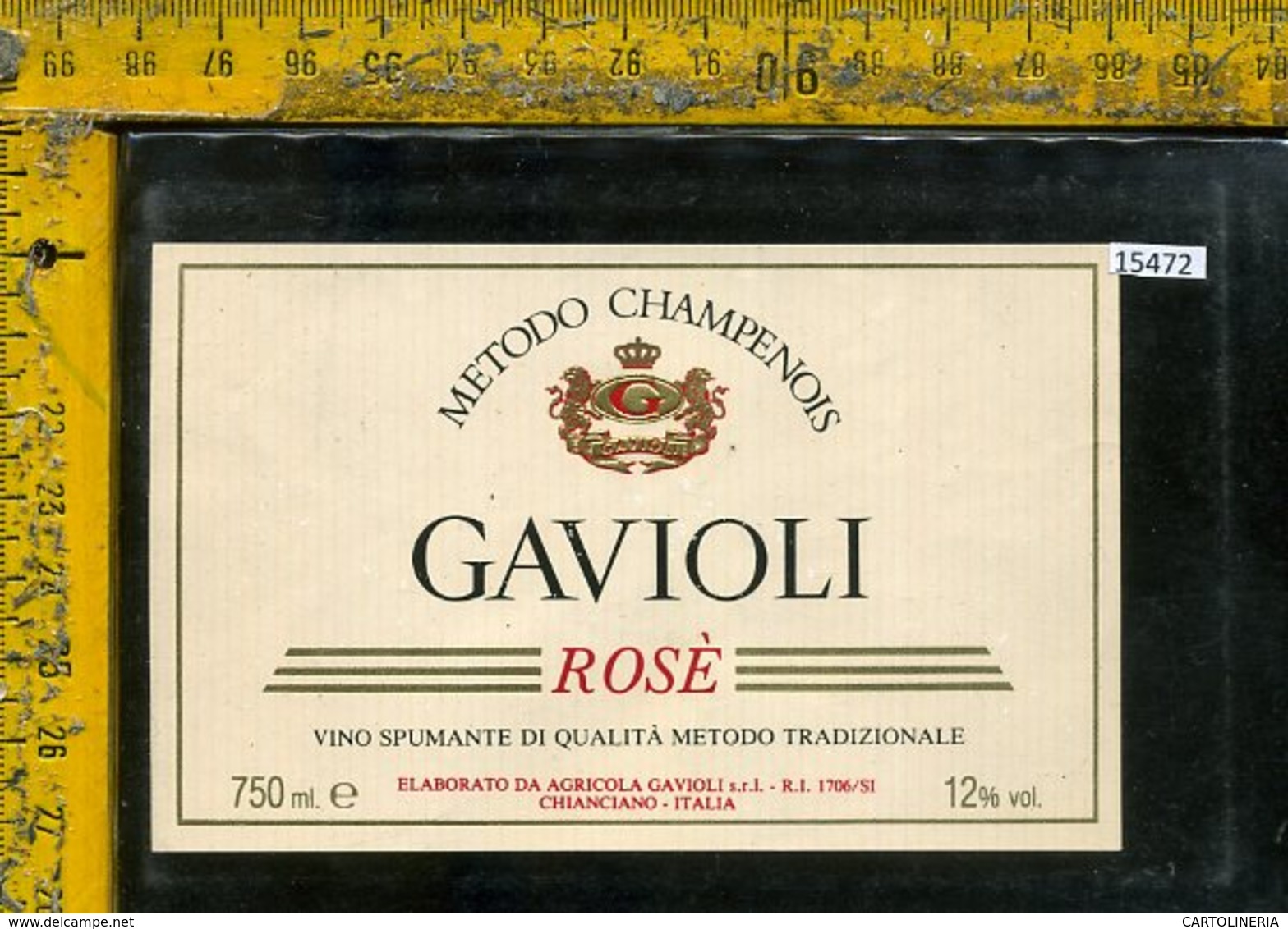 Etichetta Vino Liquore Rosè Spumante Gavioli-Chianciano SI - Altri & Non Classificati