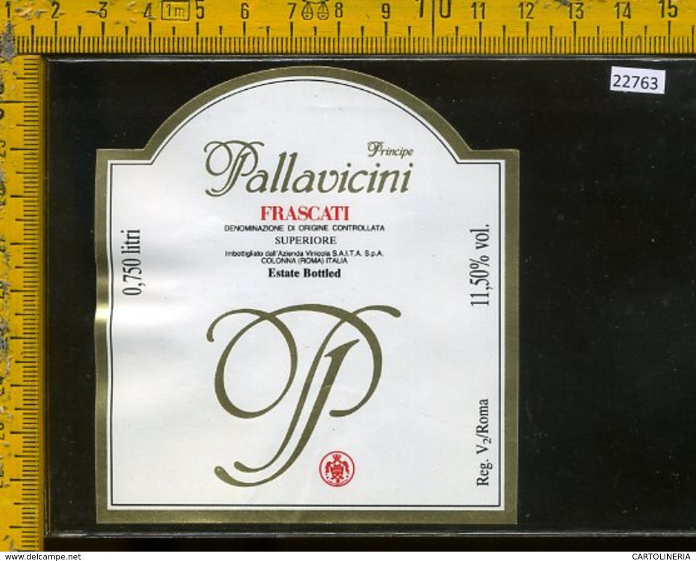 Etichetta Vino Liquore Frascati Principe Pallavicini-Collona RM - Altri & Non Classificati