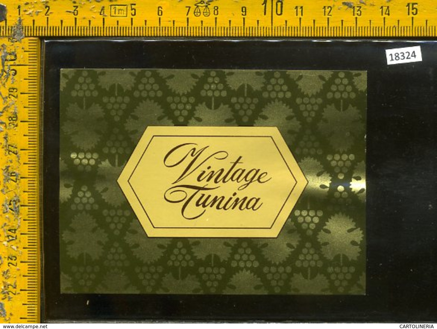 Etichetta Vino Liquore Vintage Tunina Bianco 1987 Jermann-Villanova Di Farra - Altri & Non Classificati
