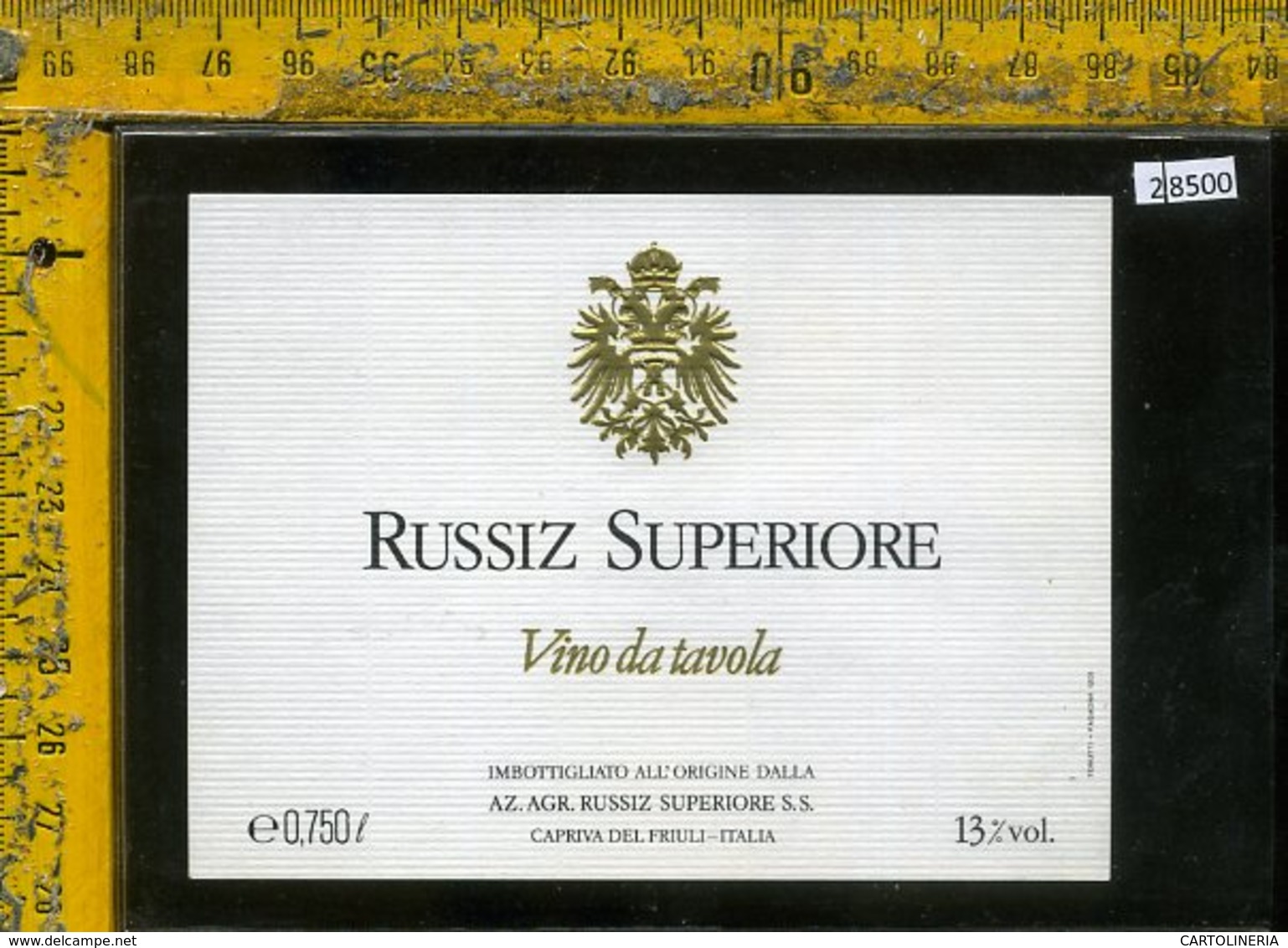 Etichetta Vino Liquore Russiz Superiore-Capriva Del Friuli GO - Altri & Non Classificati