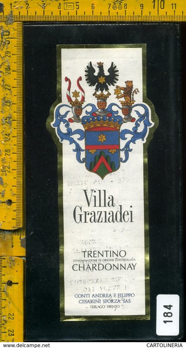 Etichetta Vino Liquore Chardonnay Villa Graziadei-Terlago TN - Altri & Non Classificati