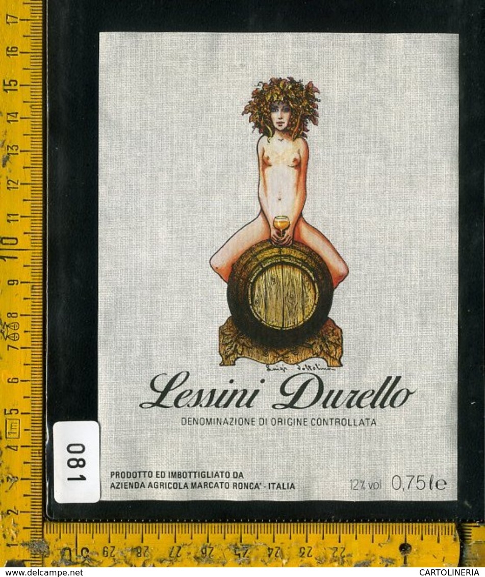 Etichetta Vino Liquore Lessini Durello Marcato Roncà VR - Altri & Non Classificati