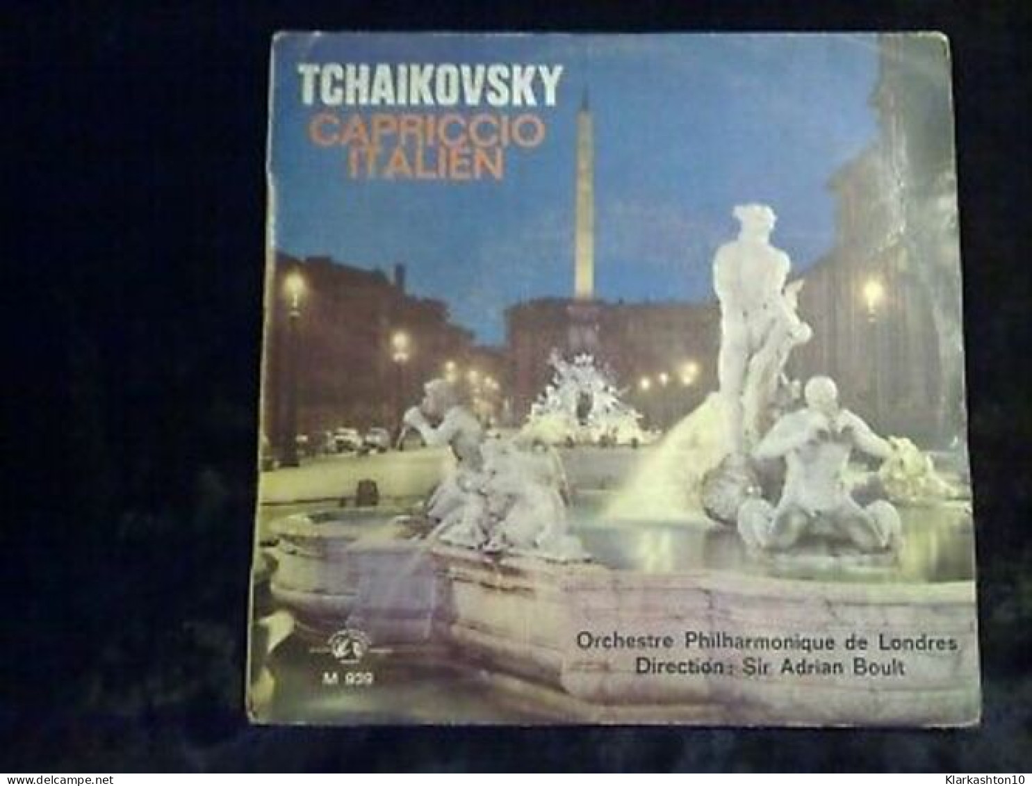 Tchaikovsky Capriccio Italien 45t Guilde Internationale Du Disque M 939-Boult - Unclassified