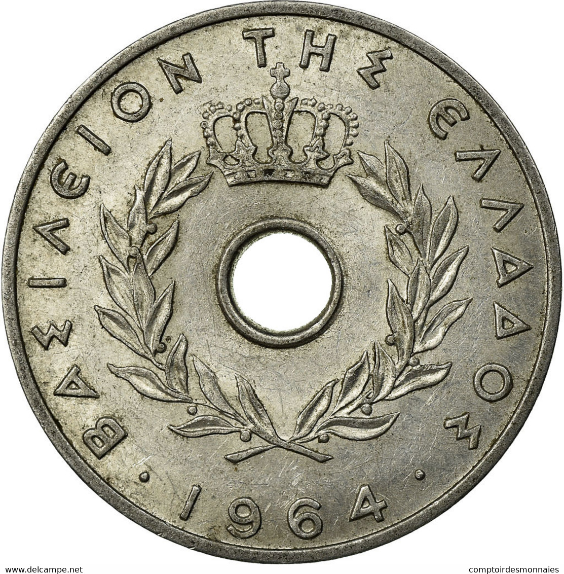 Monnaie, Grèce, 20 Lepta, 1964, TB+, Aluminium, KM:79 - Grèce