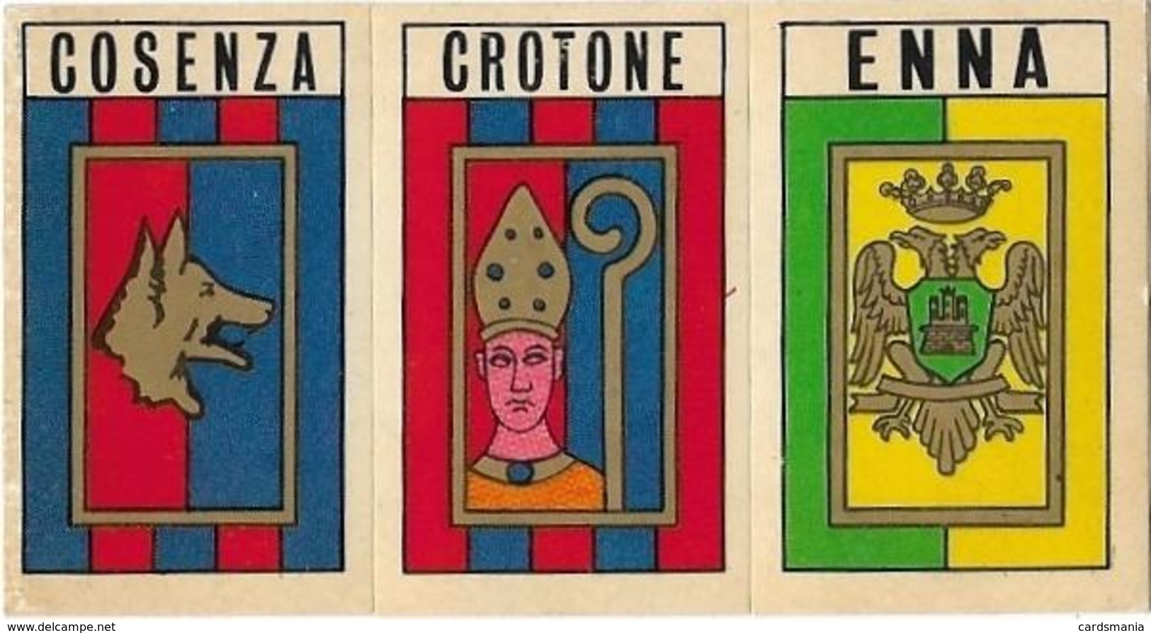 SCUDETTO SERIE C COSENZA-CROTONE-ENNA PANINI 1970/71 Nuovo Con Velina - Edizione Italiana