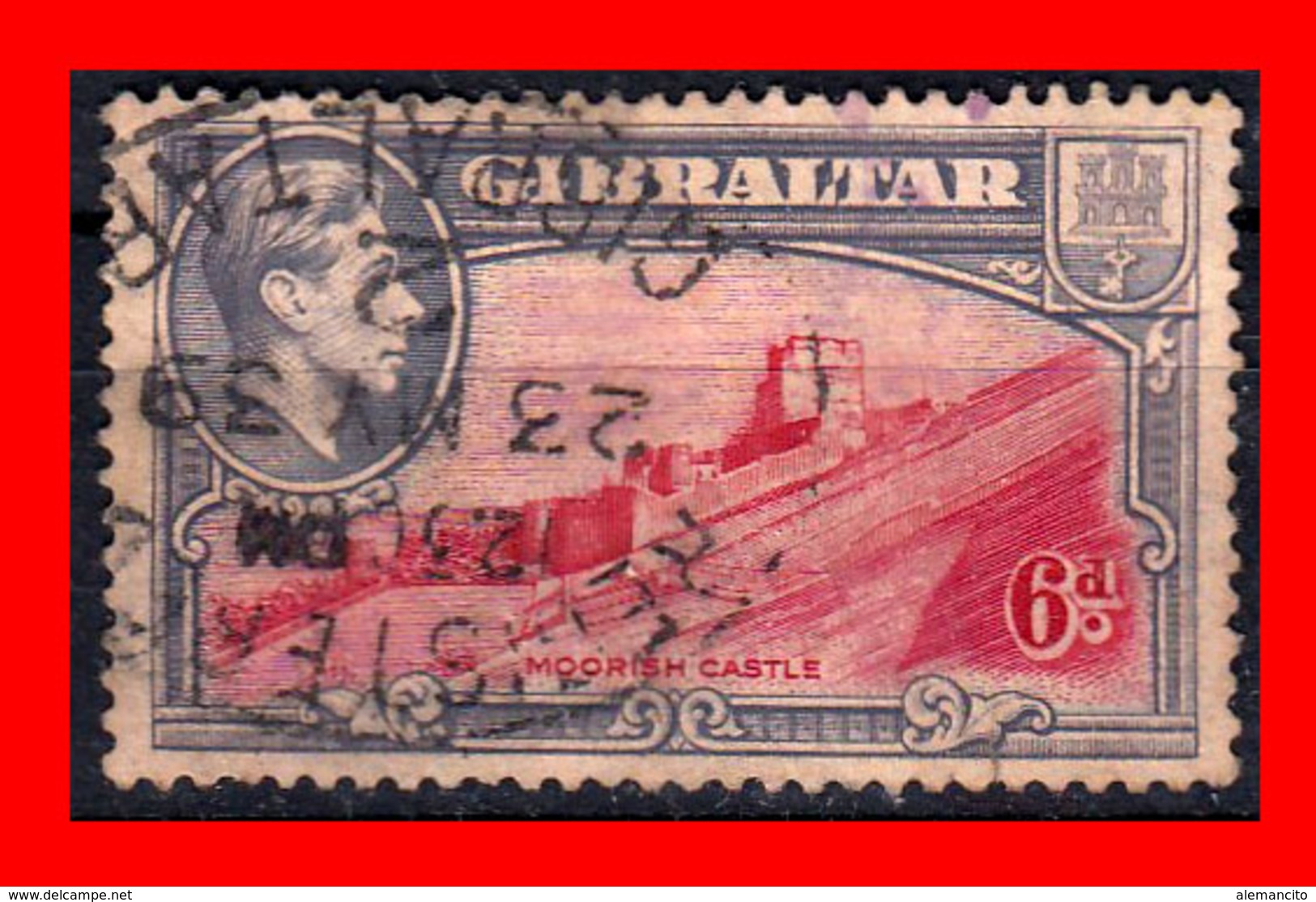 GIBRALTAR SELLO 1950 OVERPRINTED "NEW CONSTITUTION 1950" - Gibraltar