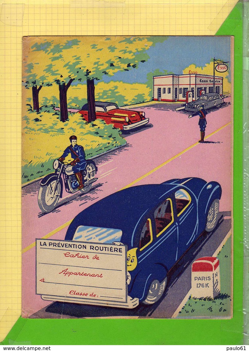 Protege Cahier : Prevention Routiere Voiture Moto Pompe A Essence - Book Covers