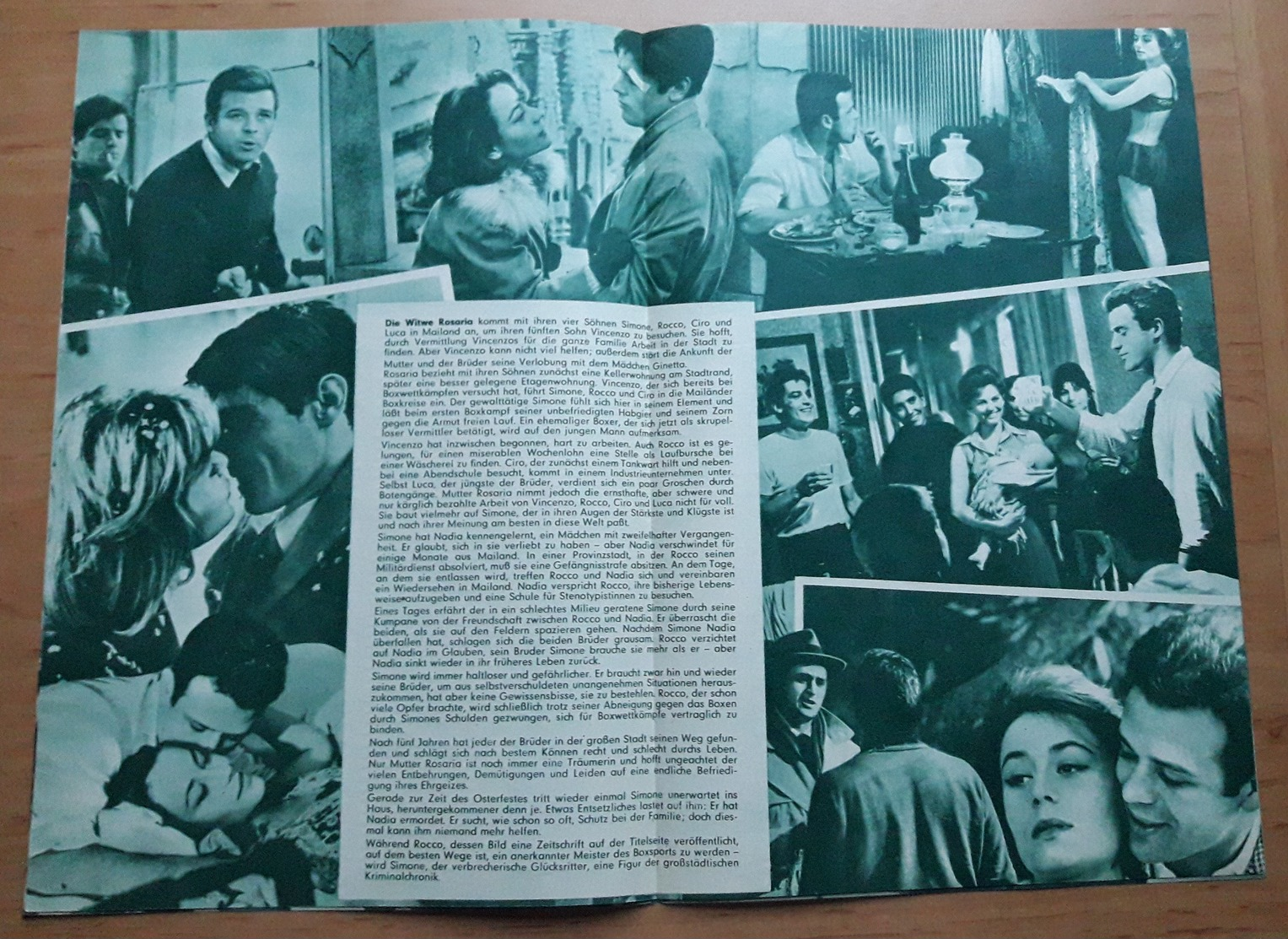 Alain Delon In "Rocco Und Seine Brüder" Mit Annie Girardot, Claudia Cardinale ... Altes DNFP-Filmprogramm (8 S.) /a64 - Magazines