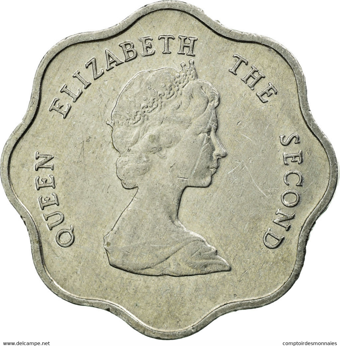 Monnaie, Etats Des Caraibes Orientales, Elizabeth II, 5 Cents, 1992, TTB - Ostkaribischer Staaten