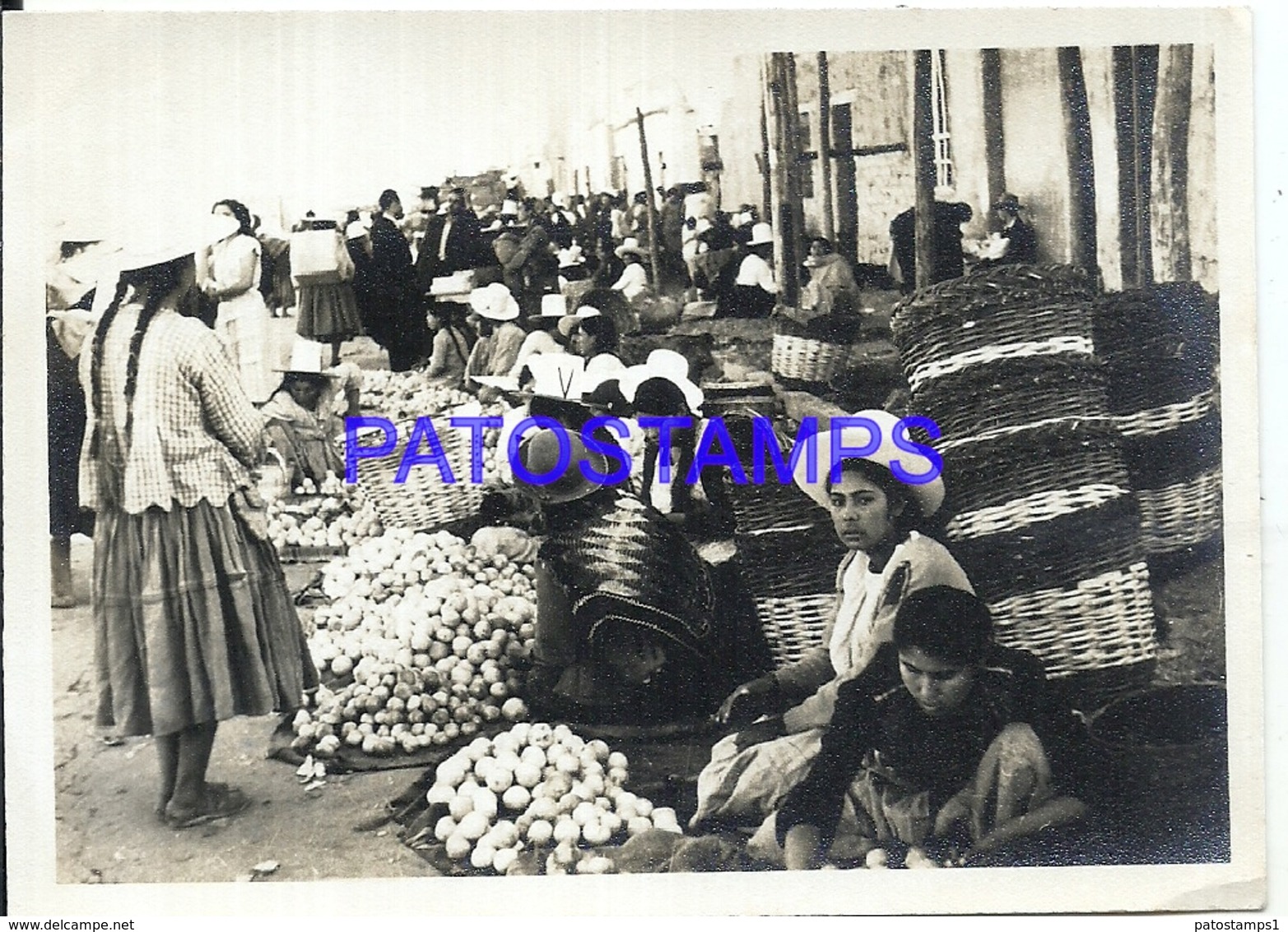 107840 PARAGUAY HELP COSTUMES SELLER MARKET PHOTO NO POSTAL POSTCARD - Paraguay