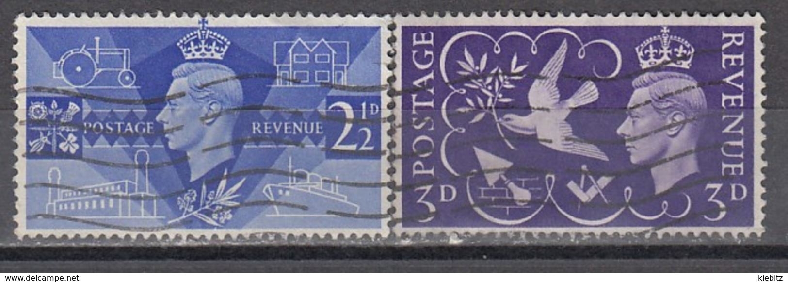 GB 1946 - MiNr: 231 - 232 Komplett   Used - Gebraucht