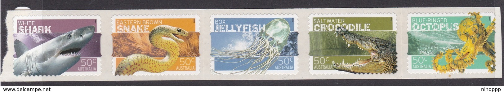 Australia ASC 2399a-2403a 2006 Dangerous Australian Wildlife, Peel And Stick, Mint Never Hinged - Mint Stamps