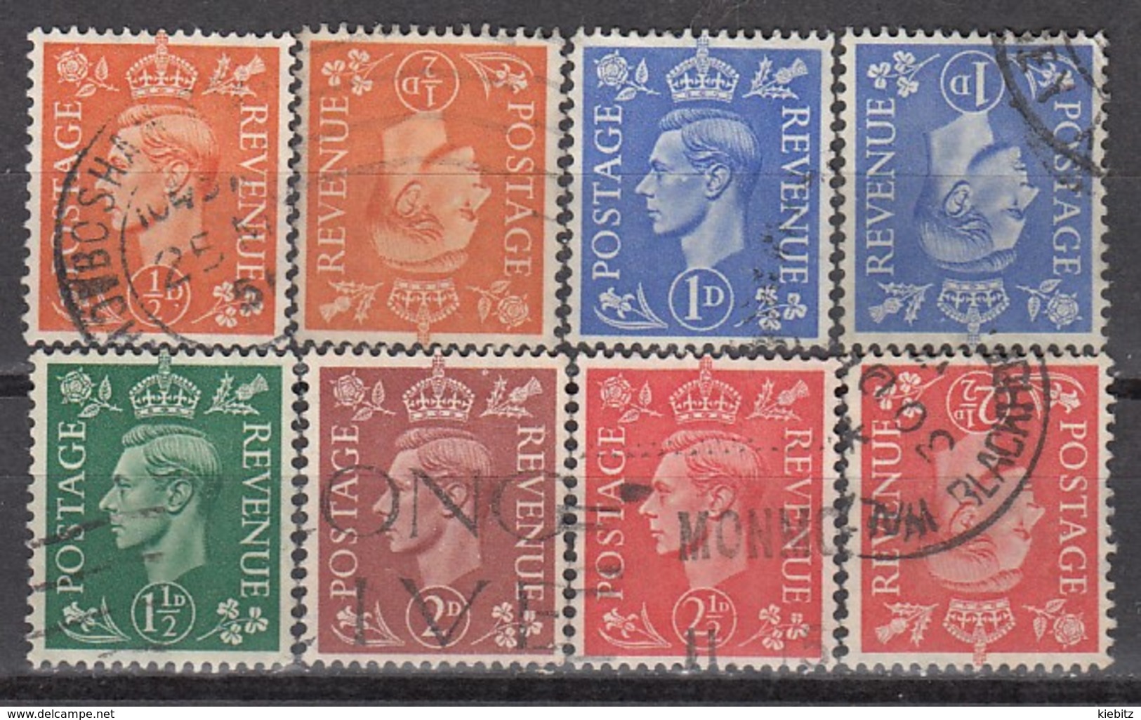 GB 1951 - MiNr: 246 - 250 Komplett + Z   Used - Used Stamps