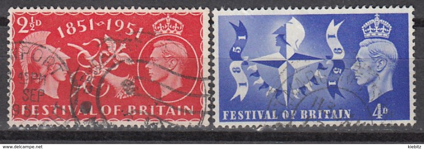 GB 1951 - MiNr: 255 - 256 Komplett   Used - Gebraucht