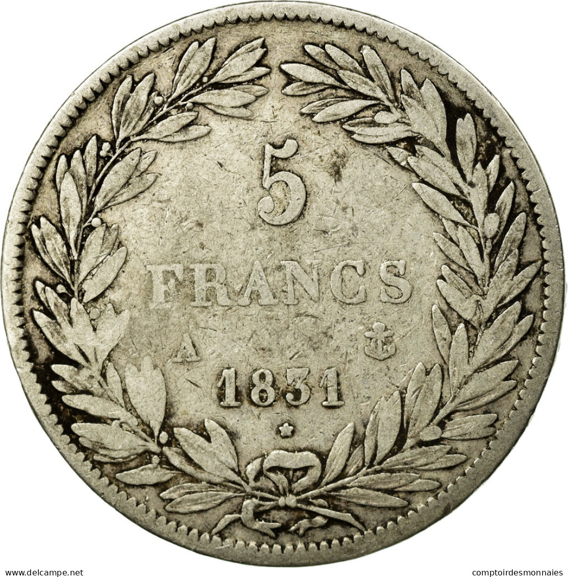 Monnaie, France, Louis-Philippe, 5 Francs, 1831, Paris, TB, Argent - J. 5 Francs