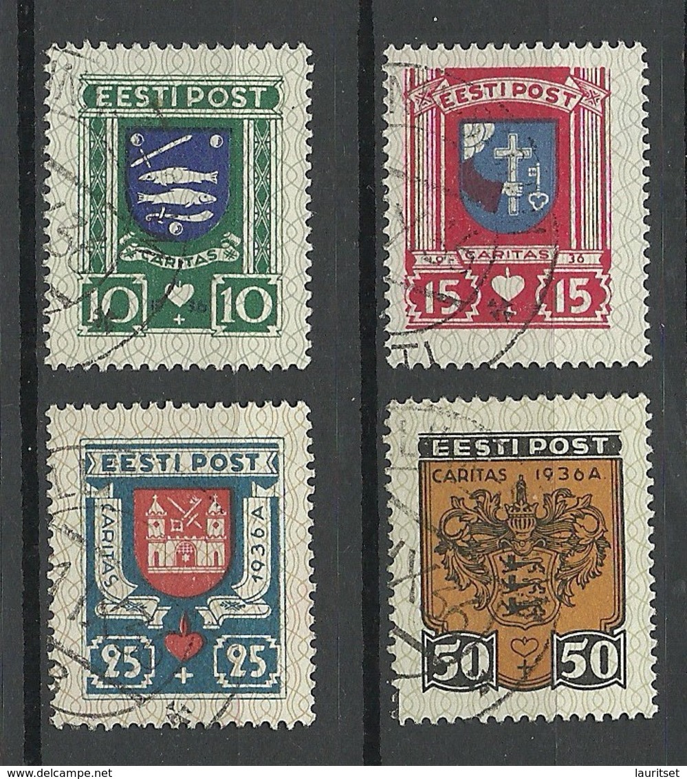 Estland Estonia 1936 CARITAS Michel 109 - 112 O - Estland