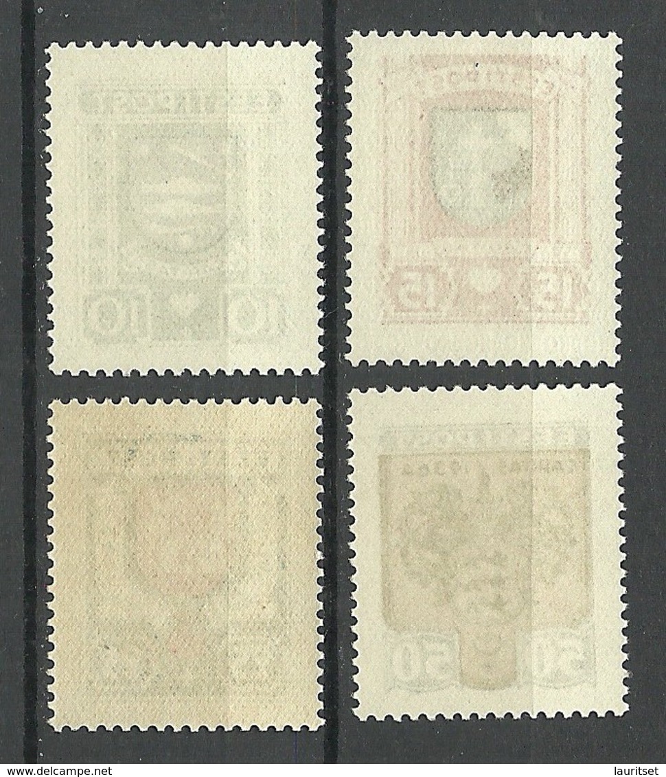 Estland Estonia 1936 CARITAS Michel 109 - 112 MNH - Estonia