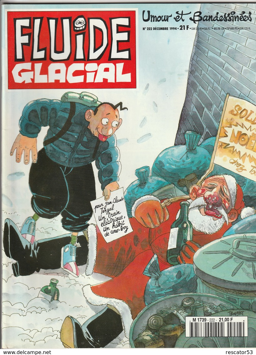 Rare Revue Fluide Glacial N°222 Décembre 1994 - Fluide Glacial