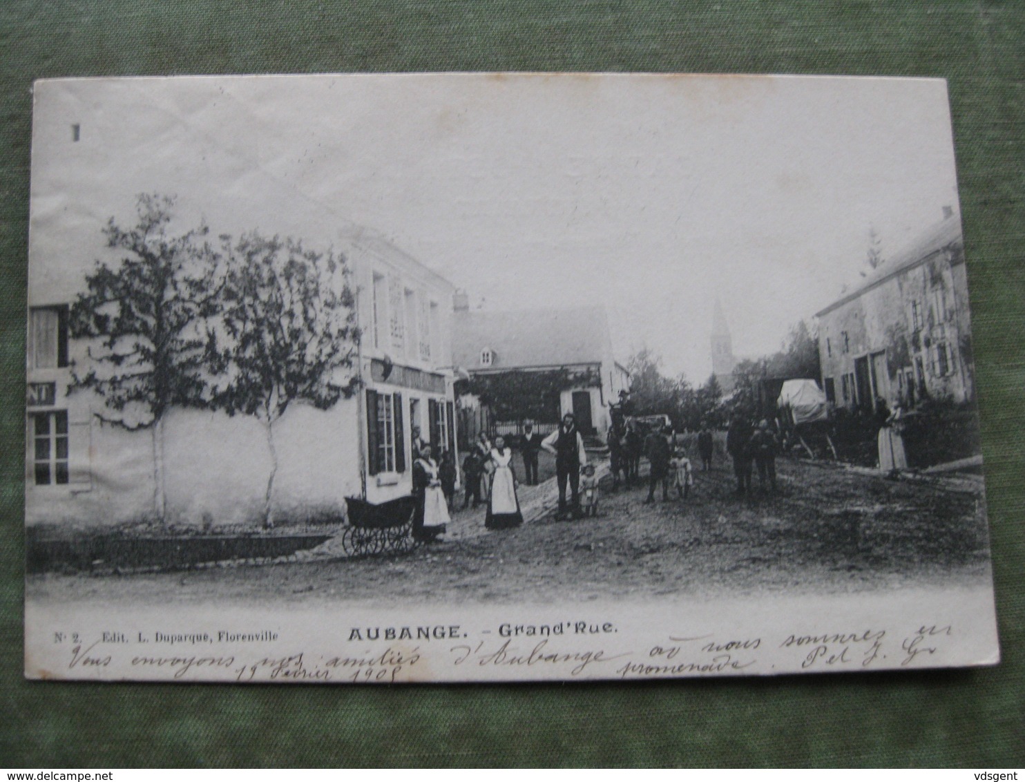 AUBANGE - GRAND' RUE 1905 ( Scan Recto/verso ) - Aubange